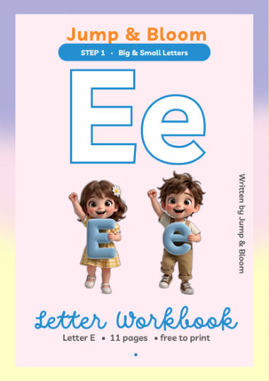 Letter E workbook cover