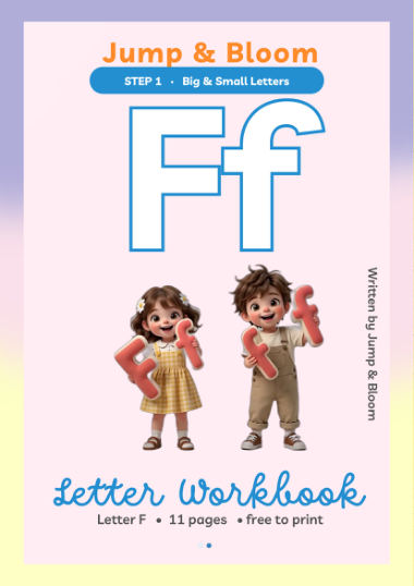 Letter F workbook cover