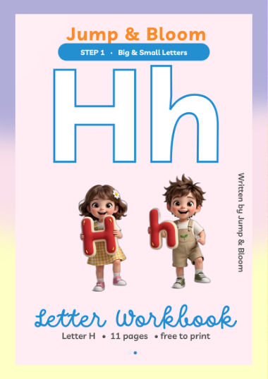 Letter H workbook cover