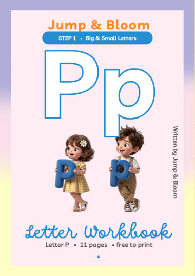 Letter P workbook cover