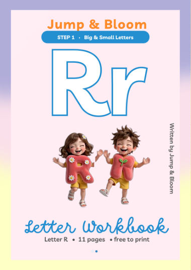 Letter R workbook cover