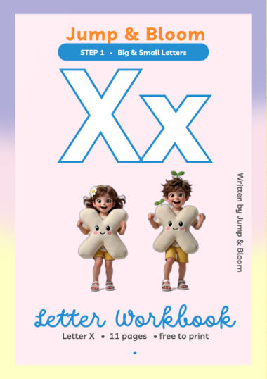 Letter X workbook cover