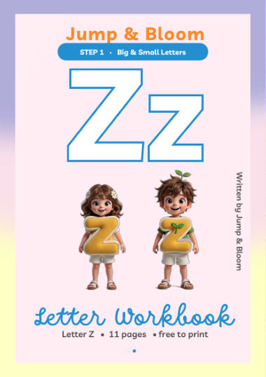 Letter Z workbook cover